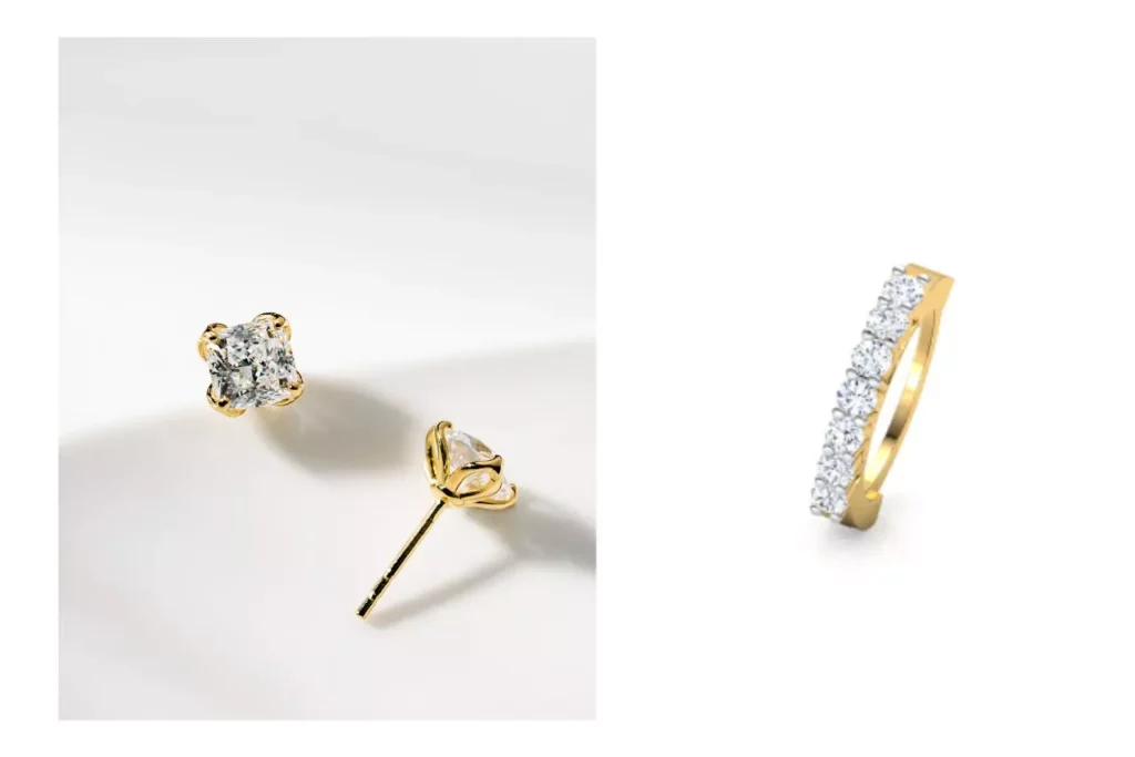 diamond nose ring